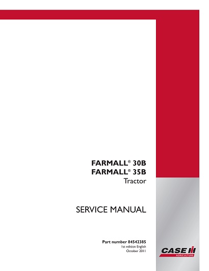 Case IH FARMALL 30B, FARMALL 35B Tractor Service Manual