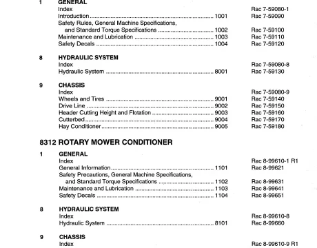 Case IH 8309, 8312 Conditioner Service Manual